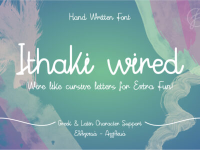 Greek hand written fonts